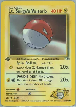 Lt. Surge's Voltorb #84