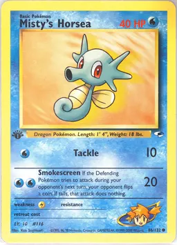 Misty's Horsea card photo