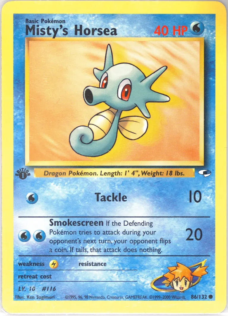 Misty's Horsea card photo