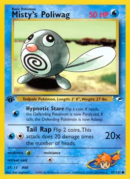 Misty's Poliwag card photo