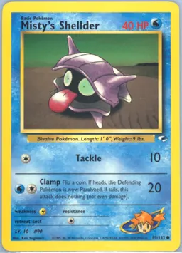 Misty's Shellder card photo