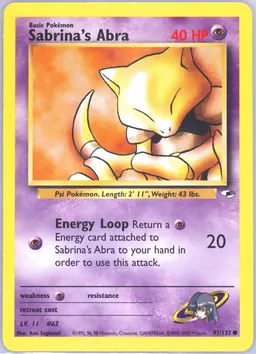 Sabrina's Abra card photo