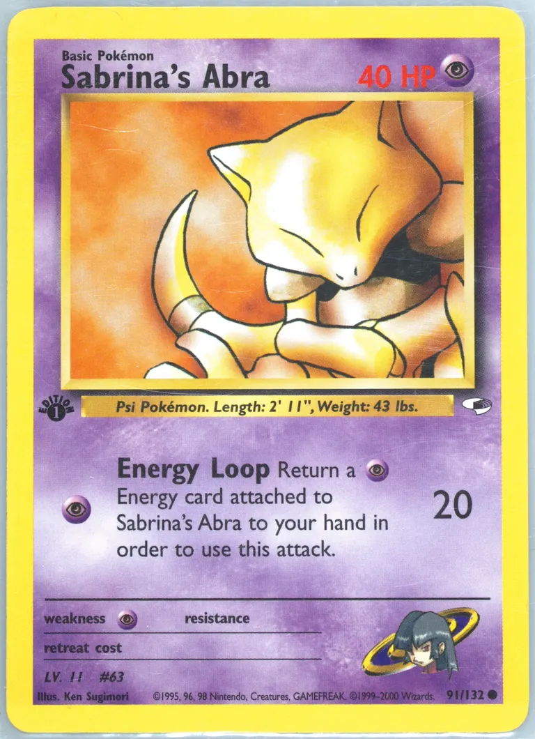 Sabrina's Abra card photo