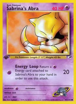 Sabrina's Abra card photo