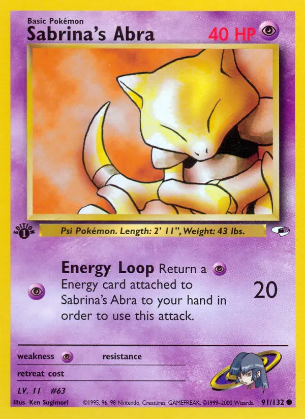 Sabrina's Abra card photo