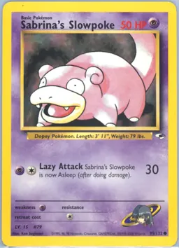Sabrina's Slowpoke card photo