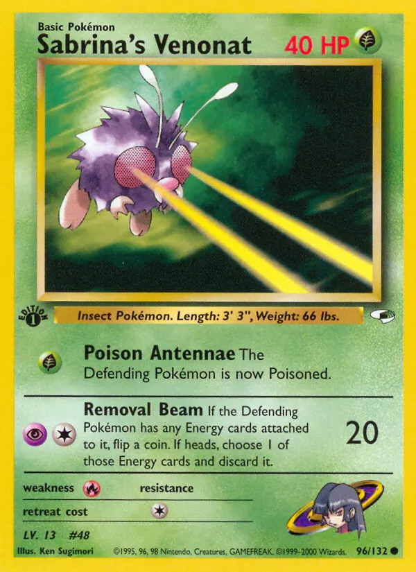 Sabrina's Venonat card photo
