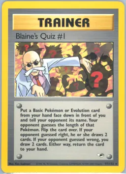 Blaine's Quiz #1 #97