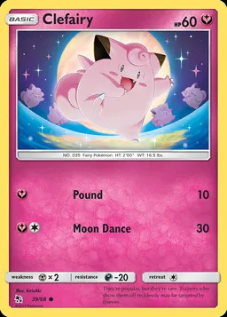 Clefairy card photo