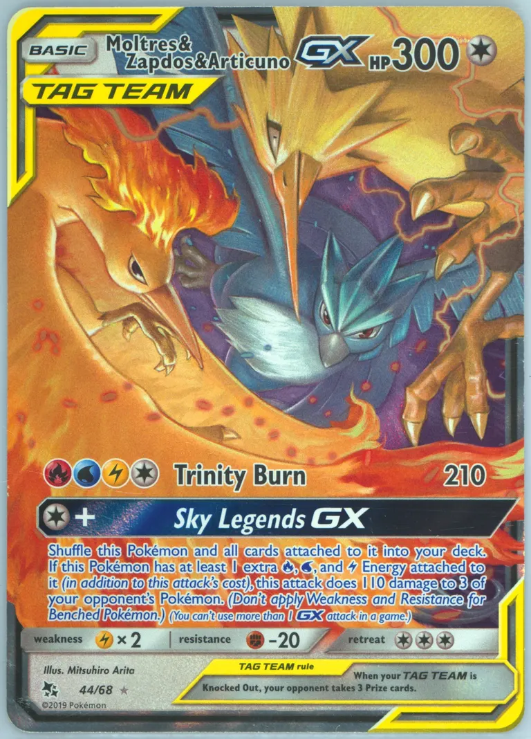 Moltres & Zapdos & Articuno GX card photo