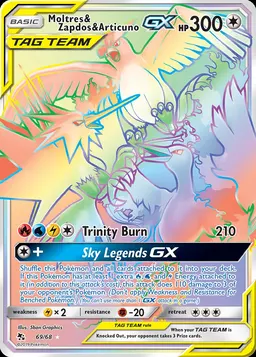 Moltres & Zapdos & Articuno GX card photo