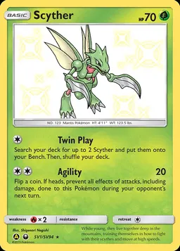 Scyther card photo