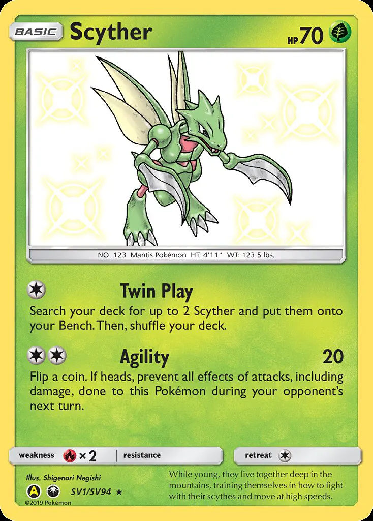 Scyther card photo