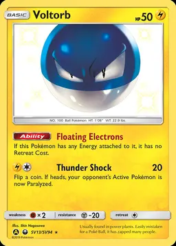 Voltorb card photo