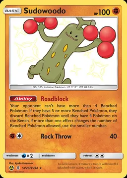Sudowoodo card photo