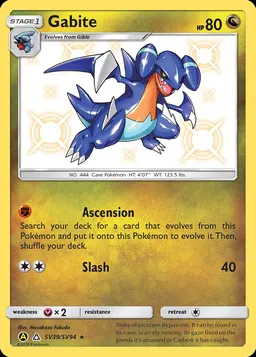 Gabite card photo