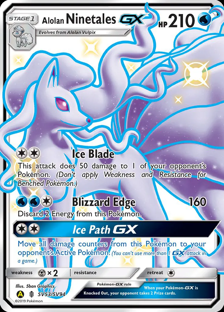Alolan Ninetales-GX card photo
