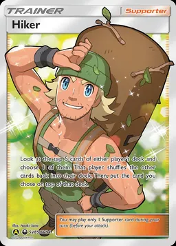 Hiker card photo