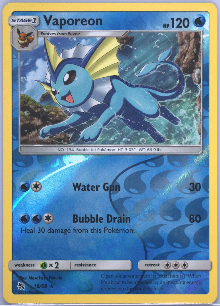 Vaporeon card photo