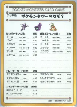 The Puzzle of Pokemon Tower? Series III #S32457129
