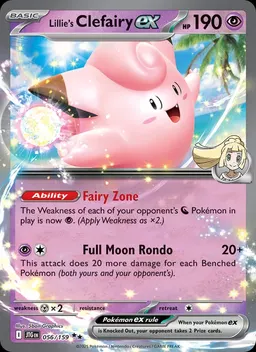 Lillie's Clefairy ex card photo