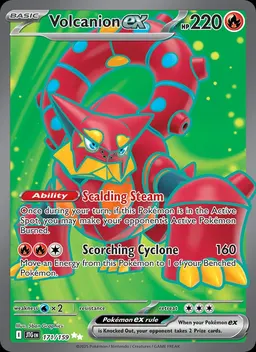 Volcanion ex card photo