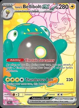 Iono's Bellibolt ex card photo
