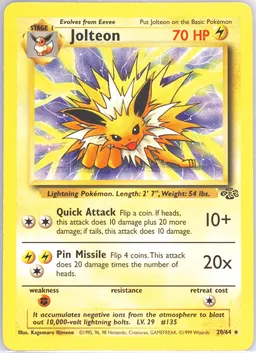 Jolteon card photo