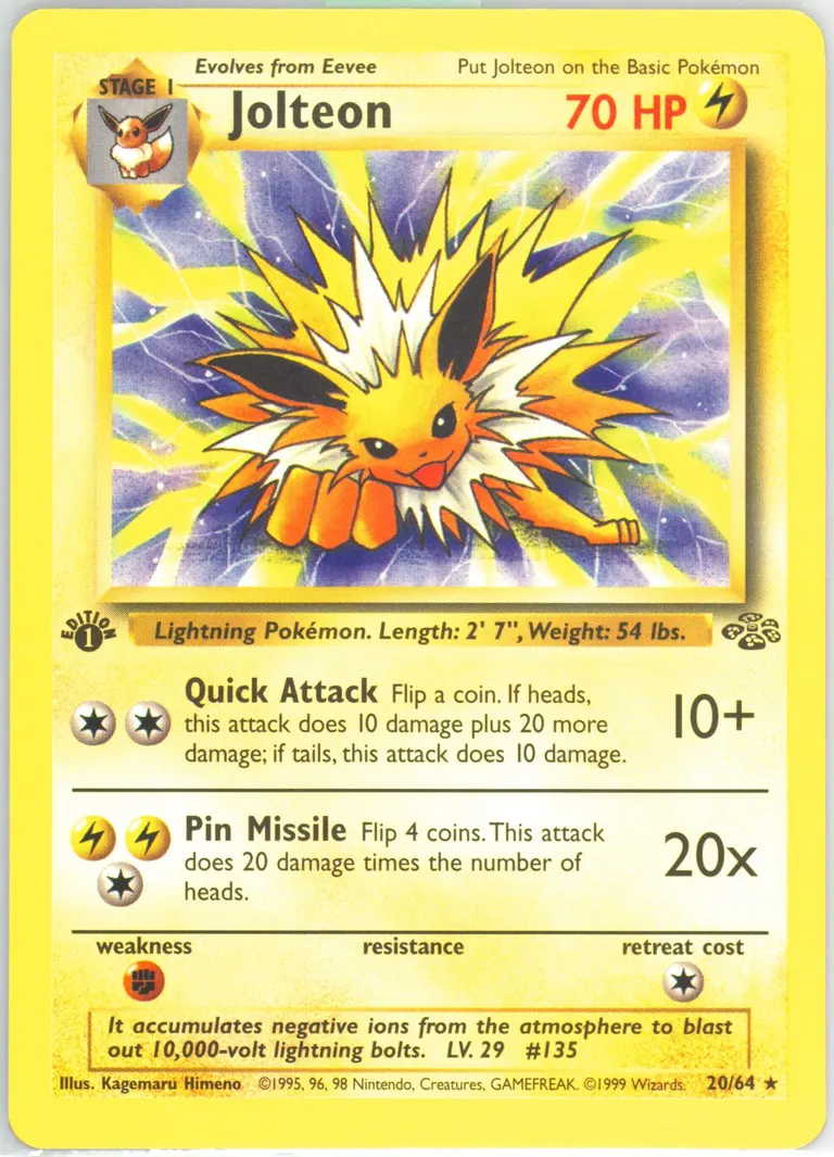 Jolteon card photo