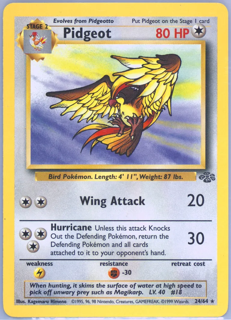 Pidgeot card photo