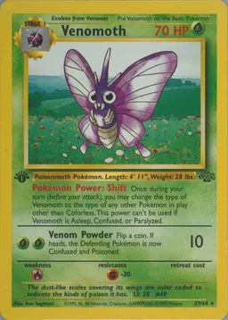 Venomoth card photo