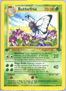 Butterfree card photo