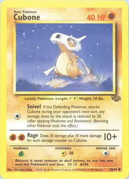 Cubone card photo