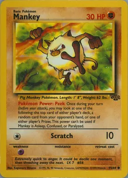 Mankey card photo