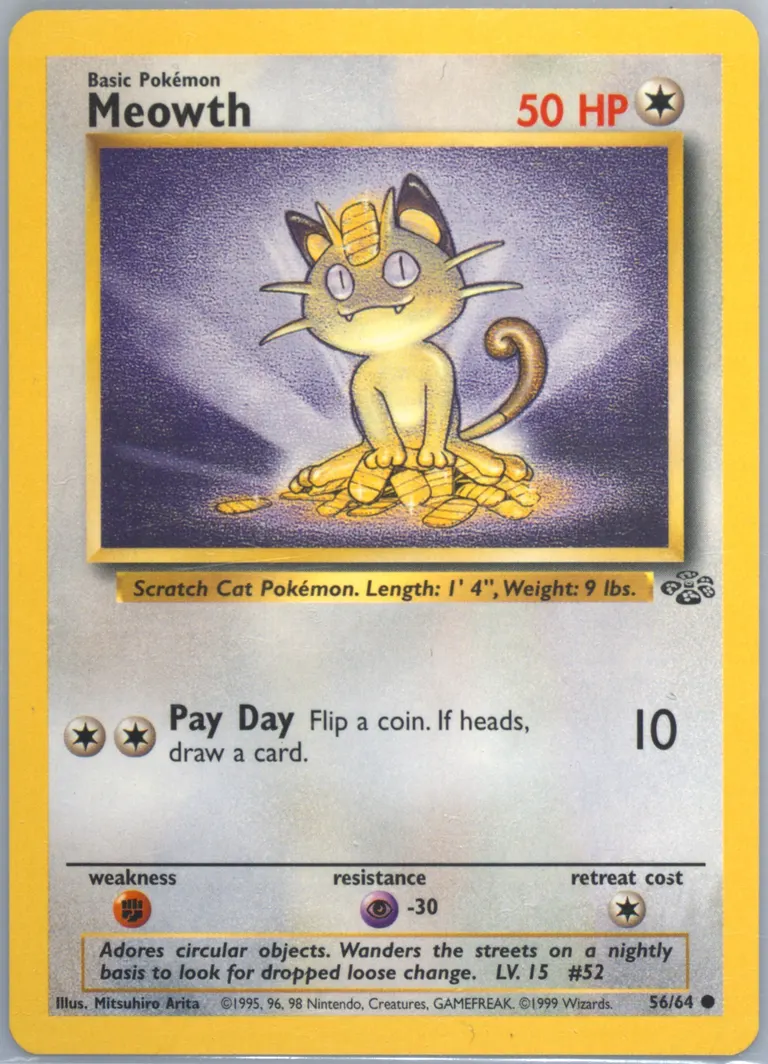 Meowth card photo