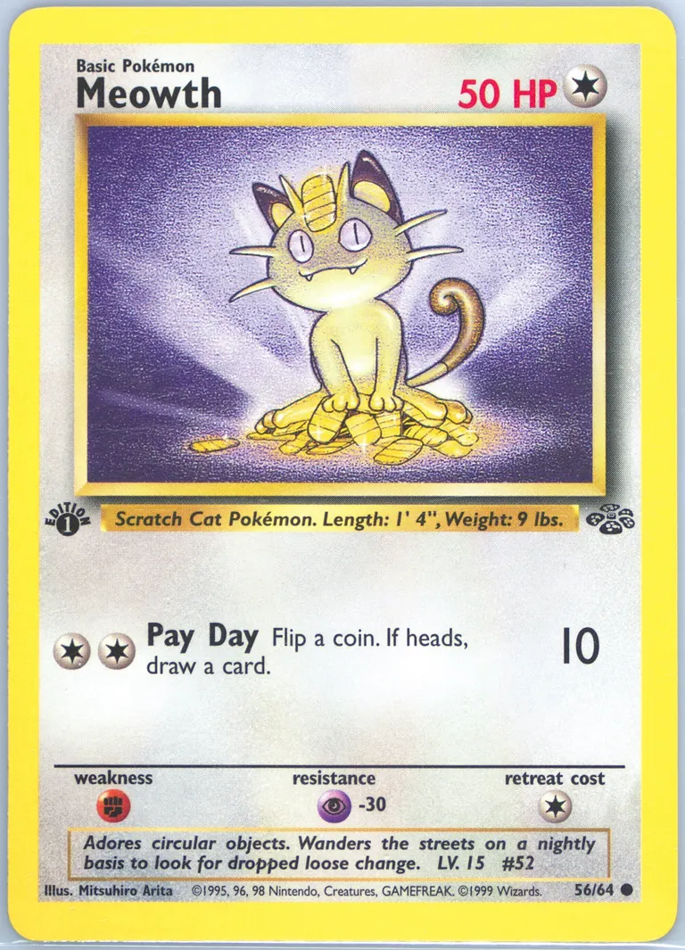 Meowth card photo