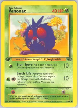 Venonat card photo