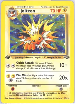 Jolteon card photo
