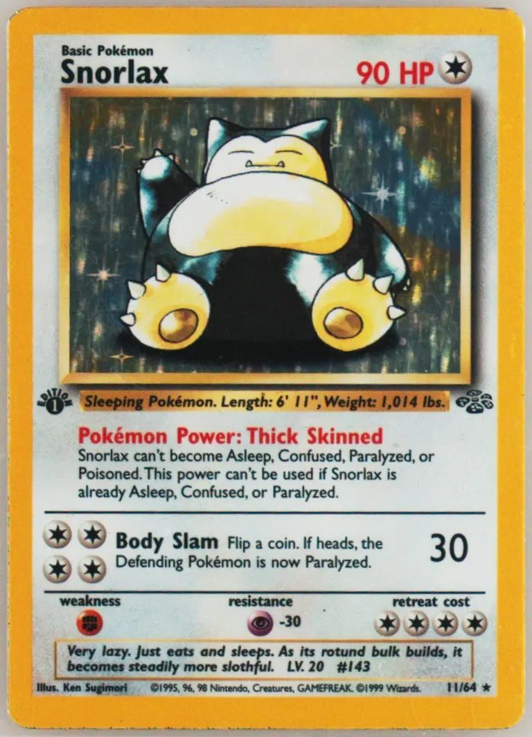 Snorlax card photo