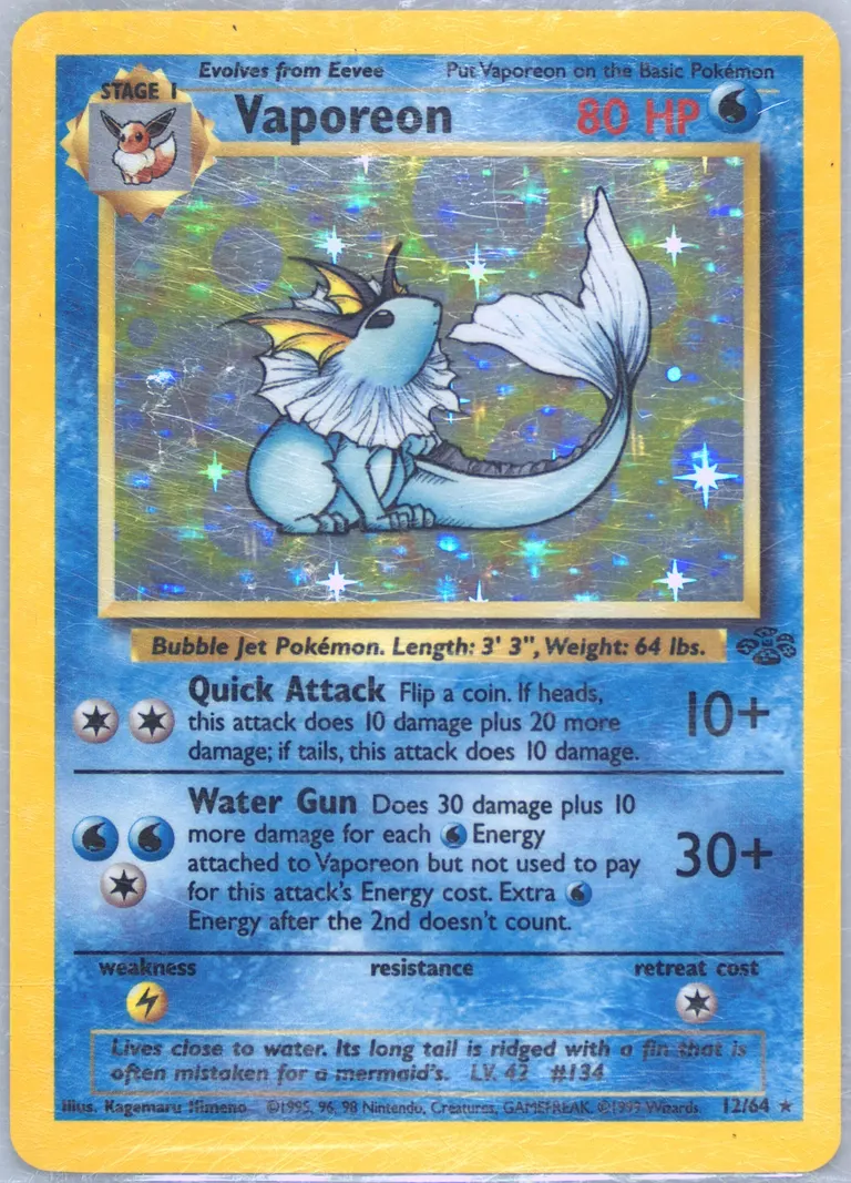 Vaporeon card photo