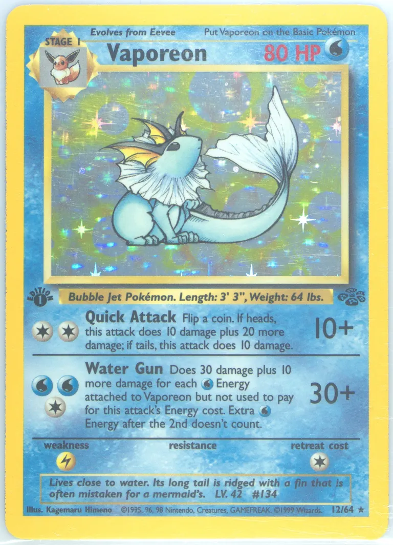 Vaporeon card photo