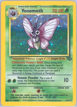 Venomoth card photo