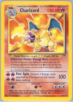 Charizard card photo