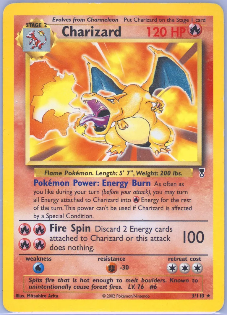 Charizard card photo