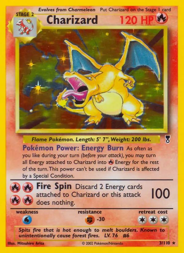 Charizard card photo