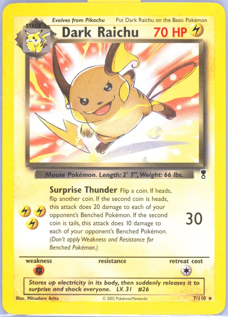 Dark Raichu card photo