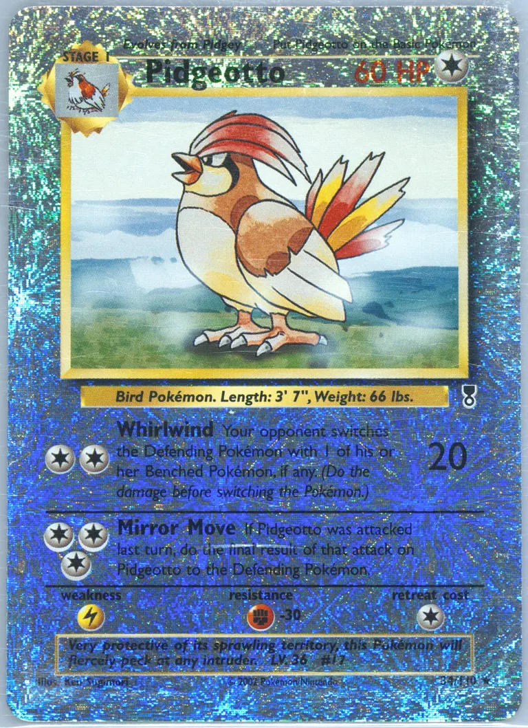 Pidgeotto card photo