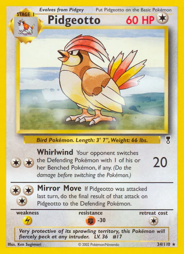 Pidgeotto card photo