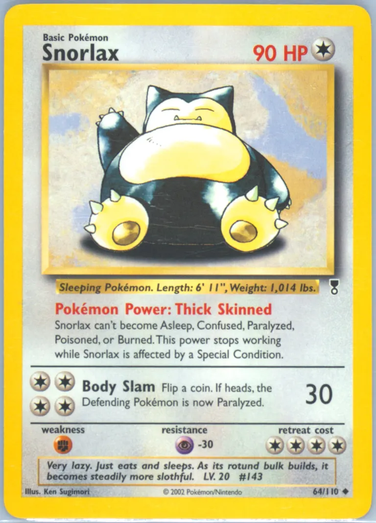 Snorlax card photo