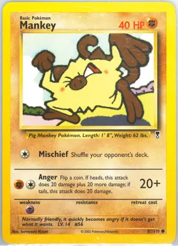 Mankey card photo